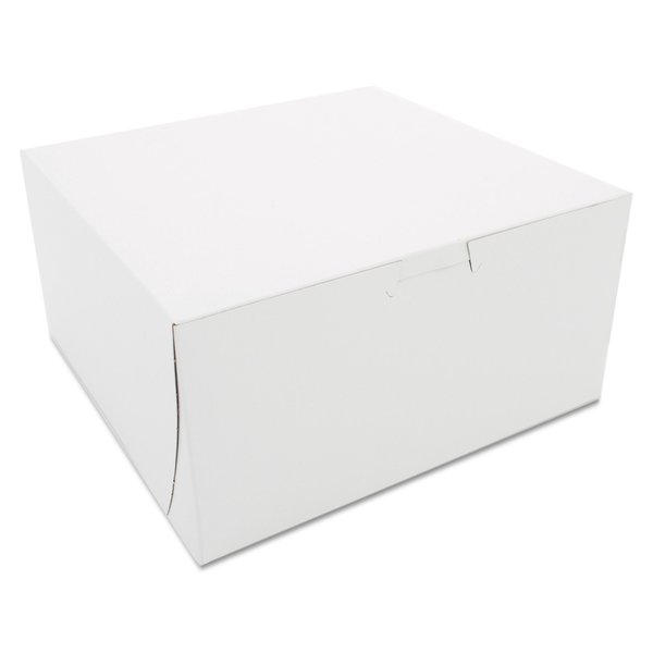 Sct Non-Window Bakery Boxes, 8 x 8 x 4, White, PK250 SCH 0941